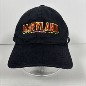 Under Armour Maryland Terrapins Terps Black Hat Cap Adjustable Mens Unisex NCAA